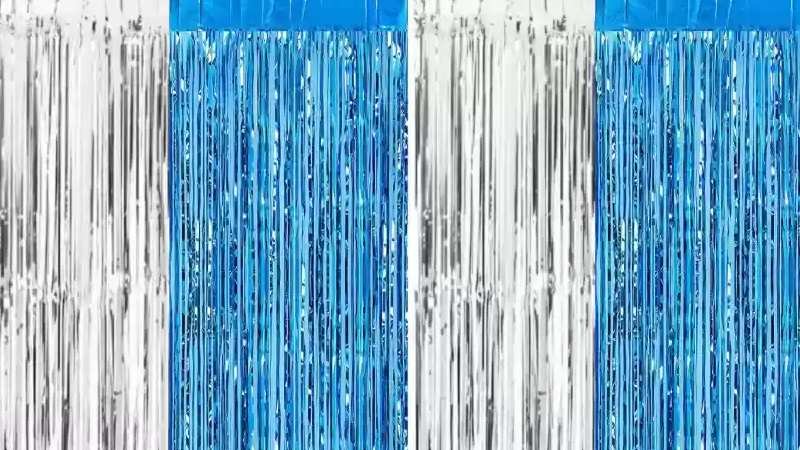 Propsicle Fringe Foil Curtains