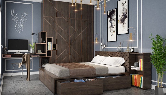 Storage-Savvy Plywood Bed Designs