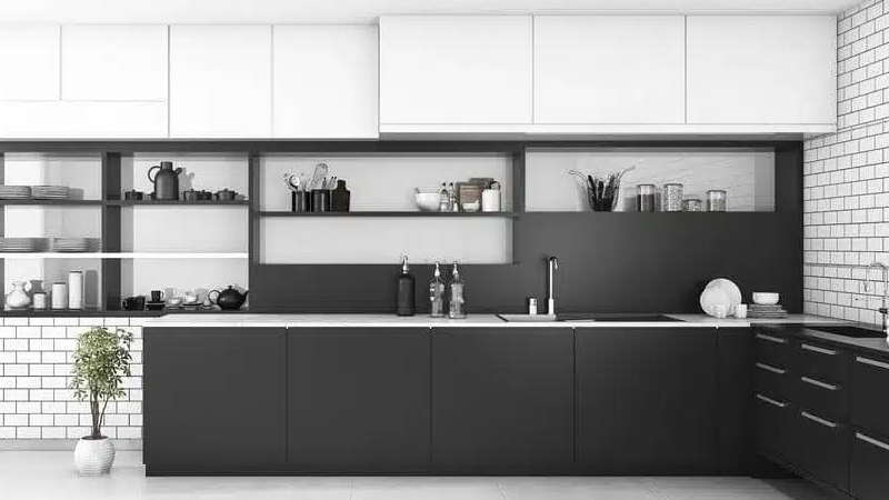 The Allure of Black and White Kitchens