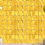 Wobbox Big Rose Gold Color Tinsel Metallic Square Foil