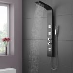 Simple shower panel with straight lines