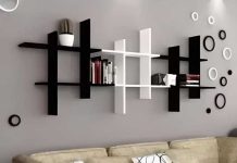 living room wall shelf designs