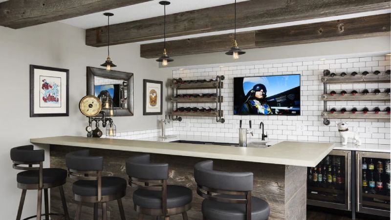 Basement Kitchenette Bar Ideas for Entertaining