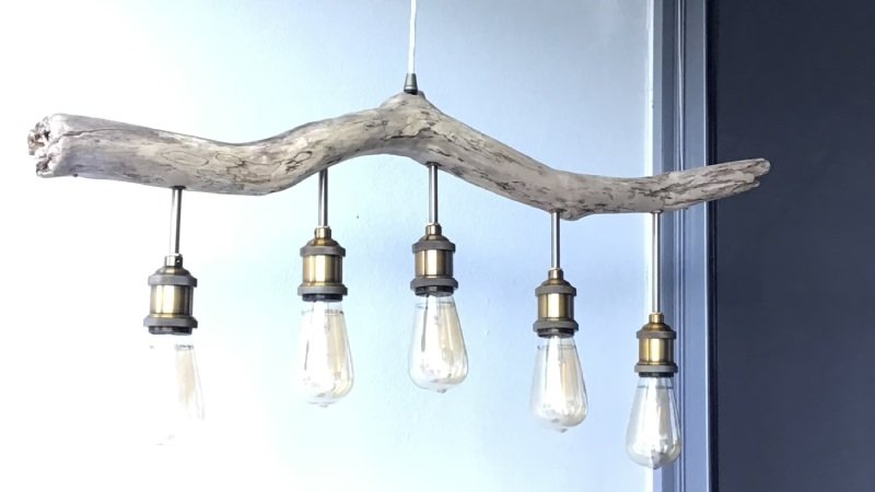 Coastal Charm_ Driftwood Pendant Lights