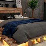 Pallet Bed with LED Lighting