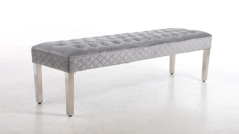 Subdued Luxuriance_ A Plush Velvet Bench
