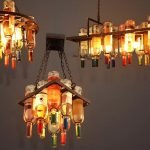 Vintage Glamour_ Wine Bottle Pendant Lights