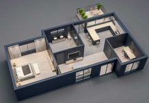 17 by 40 3D House Plan design ideas