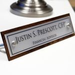 Office table name plate designs