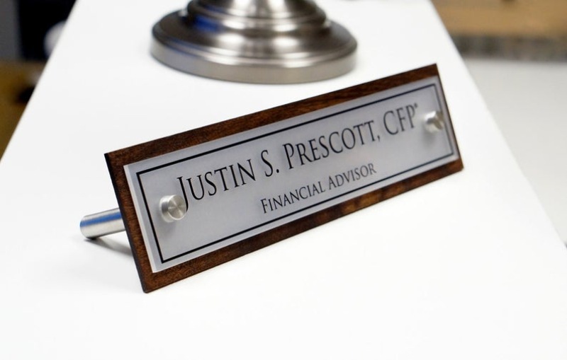 Office table name plate designs