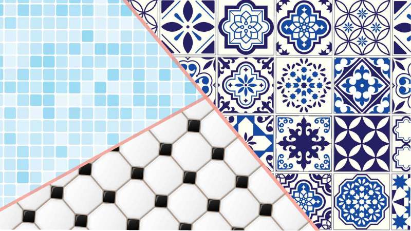 The different type of wall tiles
