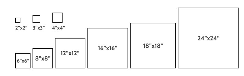 Wall tile size