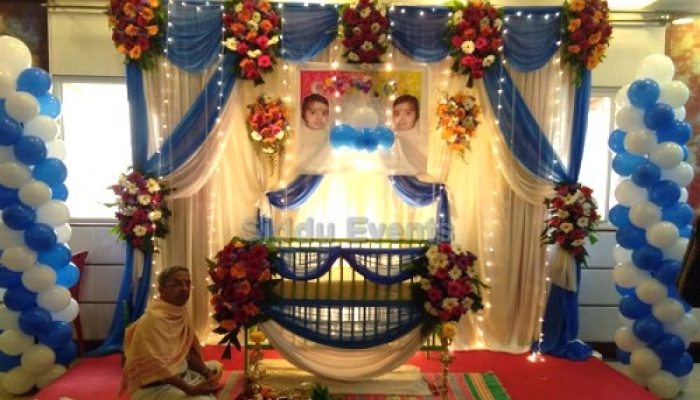 Simple Naming Ceremony Decoration at Home