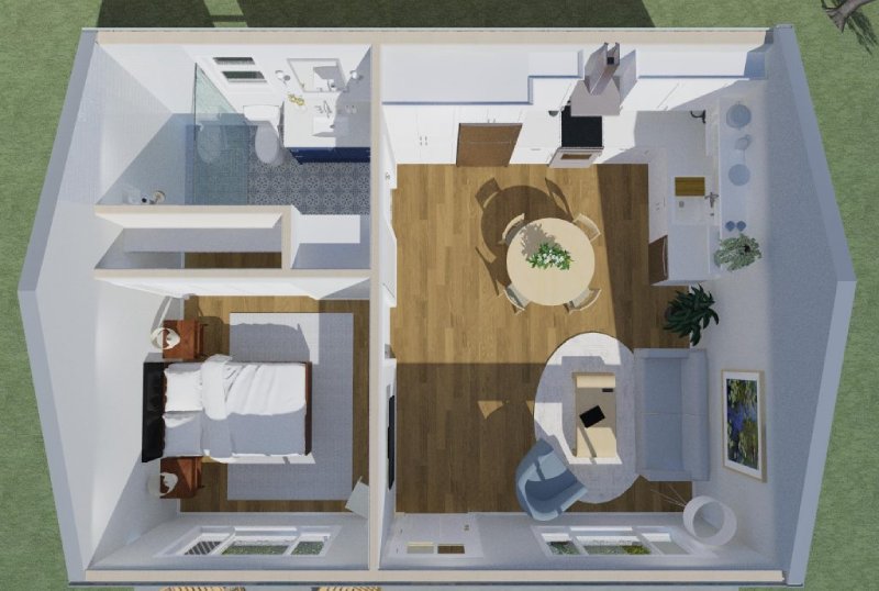 Interiors-and-a-Compact-Housing
