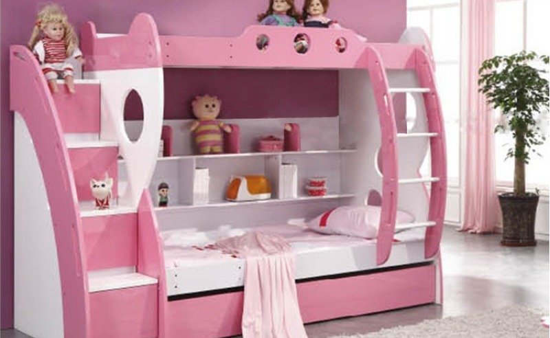 Pink-designer-bunk-bed