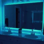Floating Mirror with LED Strip