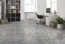 Marble Limestone Tile Design in Grey with Solid Pattern Marble Limestone Tile Design in Grey