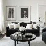 plan your black and white living room